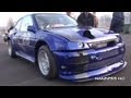 800bhp Ford Escort RS Cosworth Huge Revs and Flame!