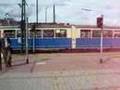 Krakow Duwag E1s pass at Rondo Czyzynskie
