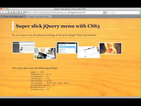 jSlickmenu: A jQuery plugin for slick CSS3 menus