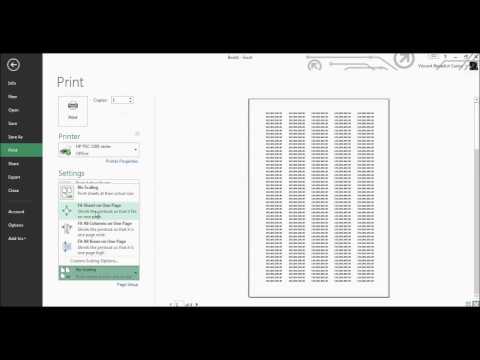 how to fit numbers spreadsheet on one page