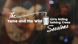 Girls Hiding Behind Trees