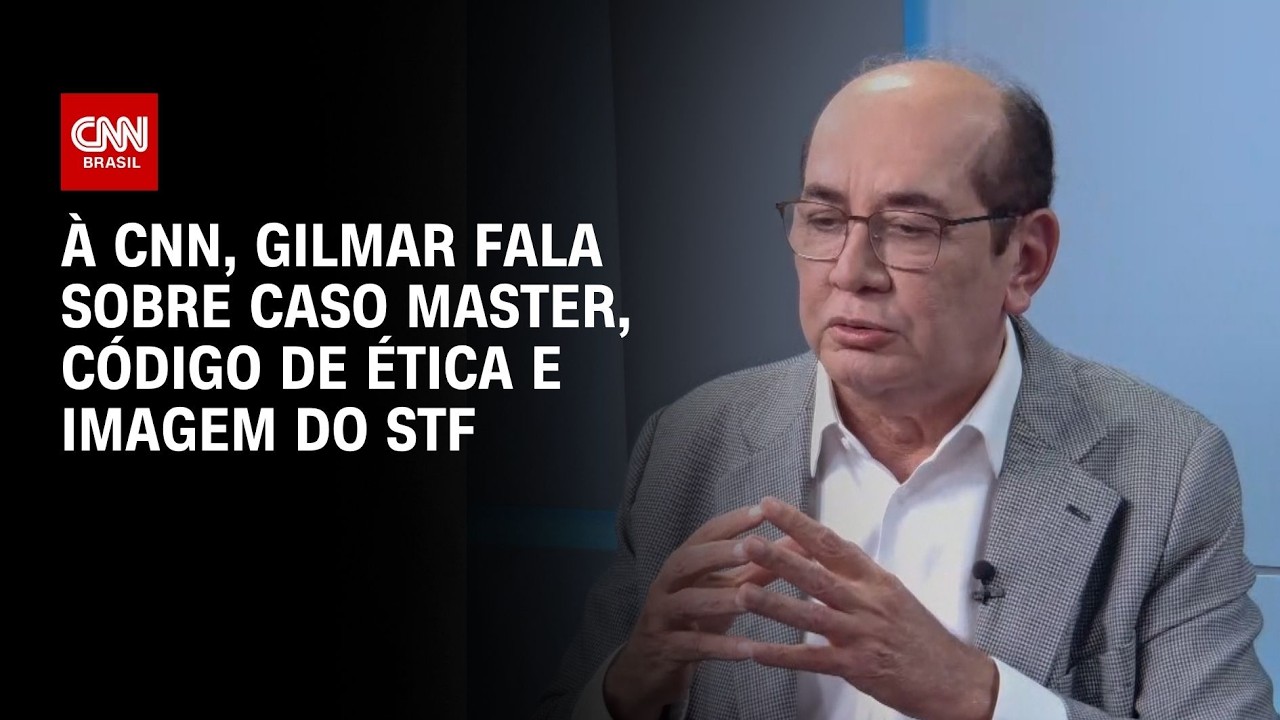 À CNN, Gilmar Medes fala sobre Caso Master e Código de Ética no STF; veja íntegra | BASTIDORES CNN