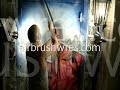 Stack Bundles airbrushed mural pt 5
