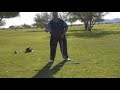 Golf Pro Gary Balliet shows proper golf alignment Golf Pro Gary Balliet shows proper golf alignment
