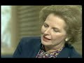 margaret thatcher defends the sinking of the belgrano during the falklands war interviewed by david frost on tvam. there was controversy because it was revealed the belgrano was apparently sailing away from the uk imposed 'exclusion zone' around the falkland islands when sunk