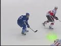 Mark Bell Hits Daniel Alfredsson - Sens at Leafs - Apr 3 08
