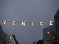 Lighting of the Venice sign at Windward, Venice California Lighting of the Venice sign at Windward, Venice California