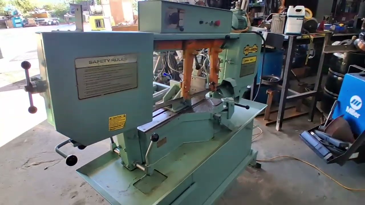 1 - PREOWNED HYD-MECH MITER HORIZONTALBANDSAW, MODEL #: S-20, S/N: 20293322
