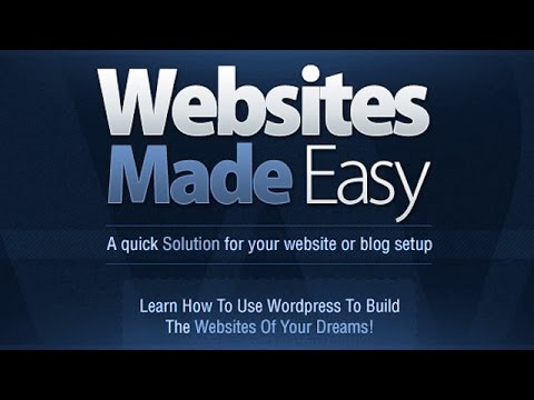 create - http://websitesmadeeasy.tv/ This WordPress Tutorial for beginners will show you how to make a website A-Z step-by-step! You will learn to properly build a we...