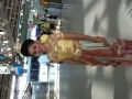 Thai girl in traditional costume at Bangkok airport