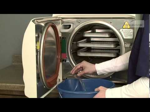 how to drain autoclave
