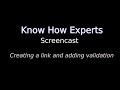 Ruby on Rails - Creating a link&  Adding Basic Validation