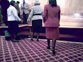 Mother/Dr. Shirley Peterson dancing at St. John Apostolic Church, Camden NJ.