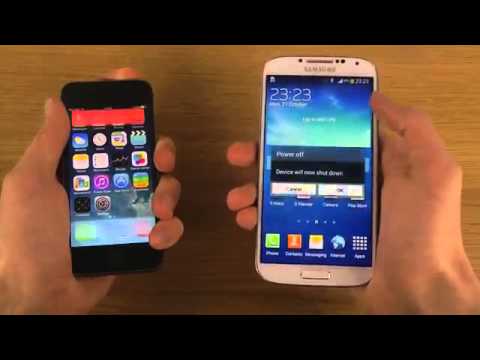 Official Android 4.3 Jelly Bean Samsung Galaxy S4 VS iPhone 5S iOS 7.0.2 - Which Is Faster?