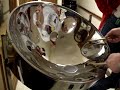 our main steel drums (pans) are made in akron, ohio at panyard inc. this lead sings loud and clear with a really nice warm tone that gets thinner and cuts through when you jump on it. plenty of soul in this beauty.