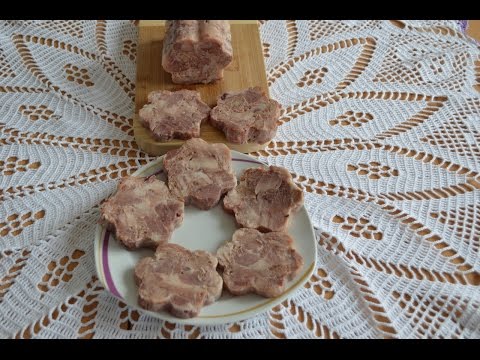 Домашняя ветчина ,Сальтисон из свиной рульки