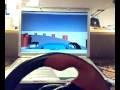 Me driving our 2009 car in our self made simulator built in MATLAB running on my notebook. Sorry for the poor quality, but I made this with my mobilephone. A better version is coming soon.