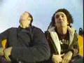 Two guys throw up on a roller coaster