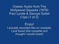 Classic Hollywood Squares (Paul Lynde & George Gobel) 1 of 2