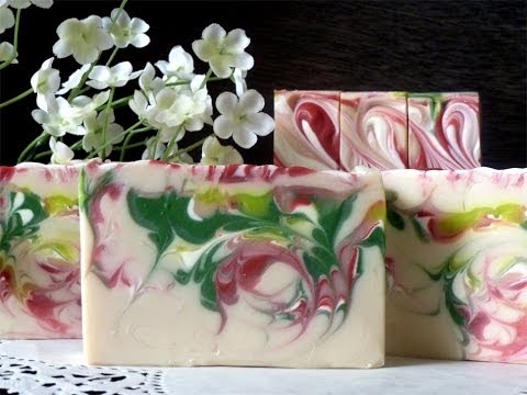 Making Strawberry Fields Soap