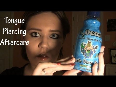 how to care tongue piercing