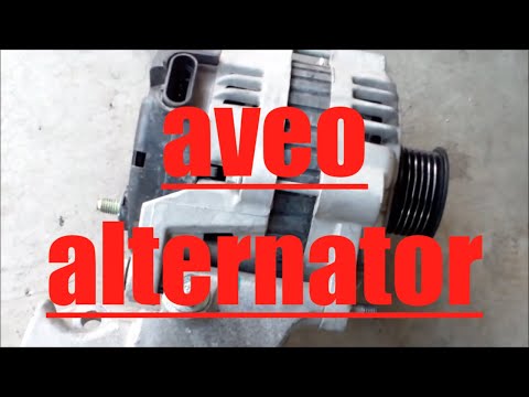 DIY How to replace install remove fix alternator generator 2007 Chevy Aveo