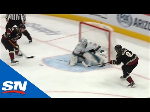 Martin Jones Makes Incredible Save On Coyotes 2-On-0 In Overtime