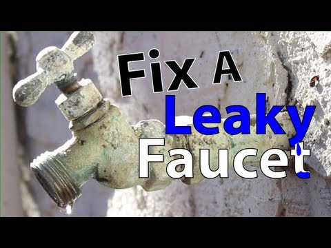 how to fix outside faucet leak