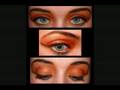 Costume Makeup - Pumpkin eye look - by Bethany