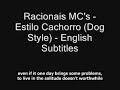Racionais MC's - Estilo Cachorro (English Subtitles)