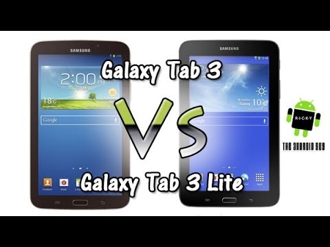 Galaxy Tab 3 vs Tab 3 Lite (Comparison)
