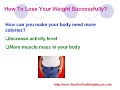 How To Lose Your Weight Successfully?