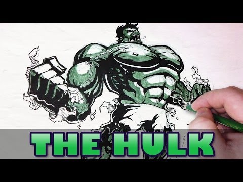 how to draw the hulk