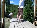 Cindy zipline 5 landing