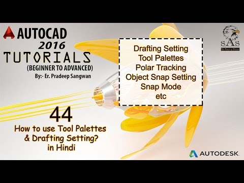 Tool Palettes & Drafting Setting