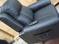 Full body massage recliner chair with remote extend/eject
