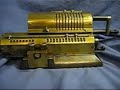 Awesome Retro Golden Odhner Mechanical Calculator Antique