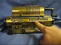 Awesome Retro Golden Odhner Mechanical Calculator Antique