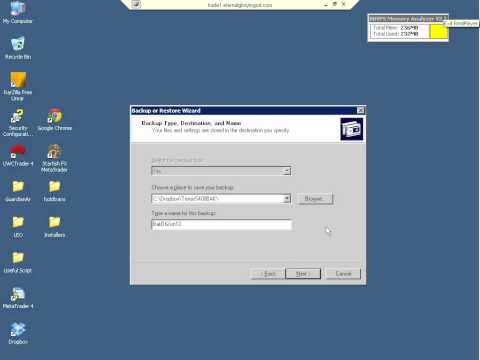 how to perform ntbackup
