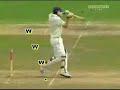 Kevin Pieterson bowled by his HELMET?