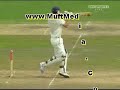 Kevin Pieterson bowled by his HELMET?