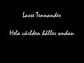 Lasse Tennander - Hela världen håller andan Lasse Tennander - Hela världen håller andan