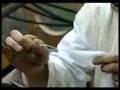 1 minute on the wool processing for tzitzit