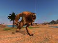 Black and White 2 (lion and ape fight)