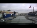 No Tread Cobra at Fontana drag strip - Cool In-Car and Exterior videos combined