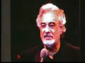Placido Domingo en Plaza de Armas de Santiago