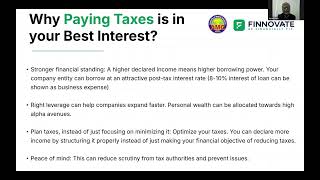 Practical Aspects of Income Tax (Part 1/2) I FinnFit Webinar #34