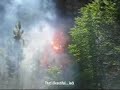 Power Line Arc & Fire 75,000 volts Orofino