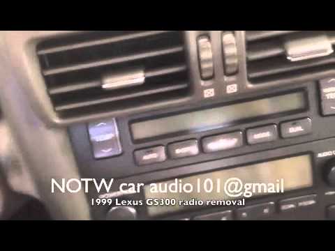 how to remove 1998-2003 Lexus GS series radio