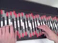 this is a short improvisation played on the h-pi tonal plexus tpx4s 844 key microtonal keyboard synthesizer http://www.h-pi.com/tpx28intro.html the sound used is from the internal synth and is the piano patch with a modified envelope and eq (on-board controls allow adsr and eq modification). i used the audio line out from the keyboard this time, so it should sound cleaner than the first 2 videos. the material here revolves around extended harmonics up to the 13-limit on bb, f, #+eb, and #+ab. there is some editing to remove most of the musically weak moments, but it's far from perfect. i hope you find it enjoyable. check out more at http://www.h-pi.com